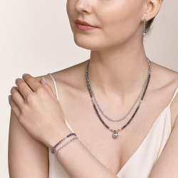 Серьги Coeur de Lion 4-In-1 Silver 5067/21-1700 цвет белый, серебряный