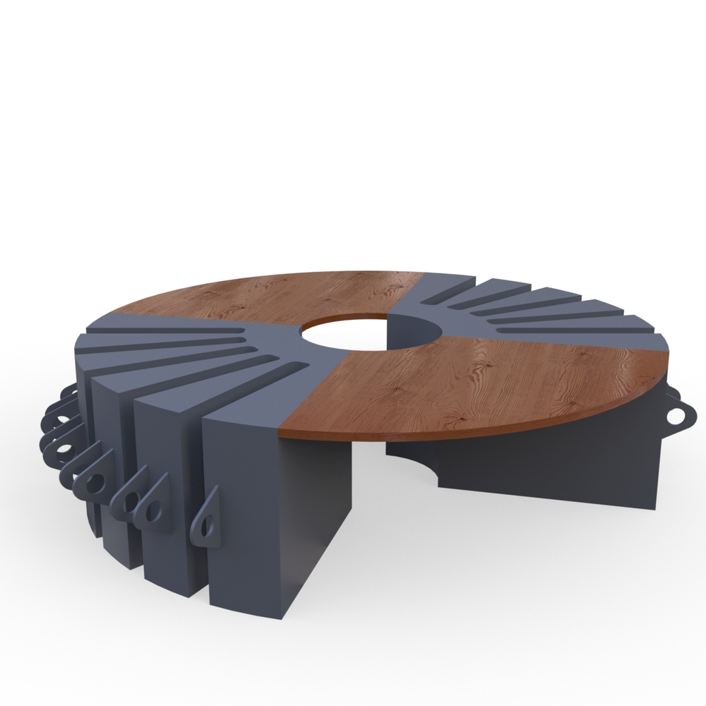 Велопарковка-скамейка Round-B