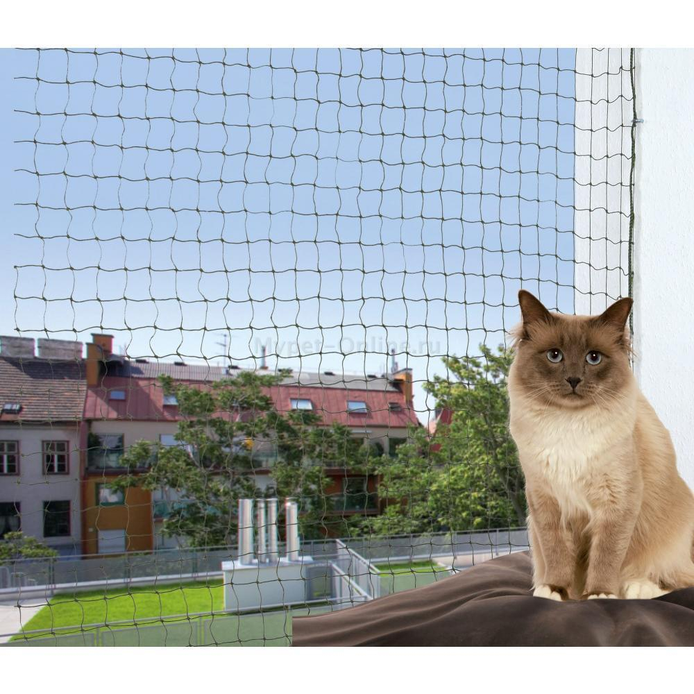 Защитная сетка-антикошка Trixie Protective Net, размер 400х300см., оливковый