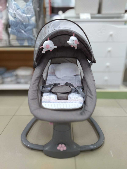 Электрокачели шезлонг Luxmom 08106 (коричневый)