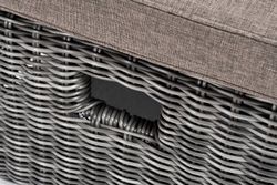 "Рим" комплект шезлонг со столиком, цвет графит