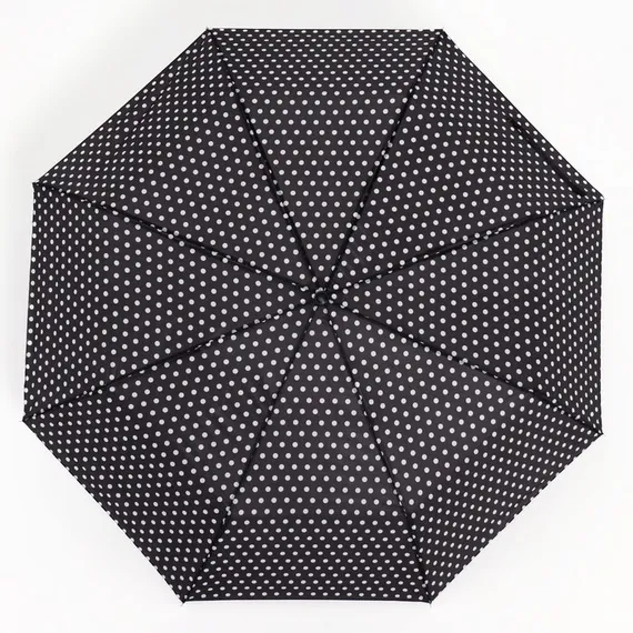 Зонт механический «Горошек», 3 сложения, 8 спиц, R = 48 см, цвет МИКС