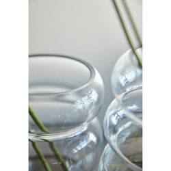 Ваза Swell, 27 см, прозрачная