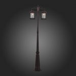 SL080.425.02 Светильник уличный наземный ST-Luce Темный кофе/Прозрачный, Темный кофе E27 2*100W LASTERO