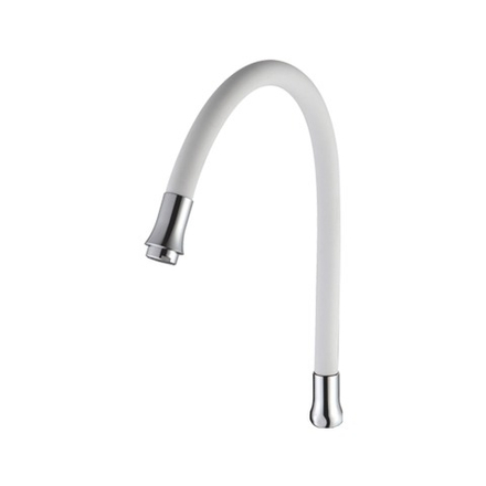 Силиконовый гибкий излив Haiba (белый) HB 7179-8
