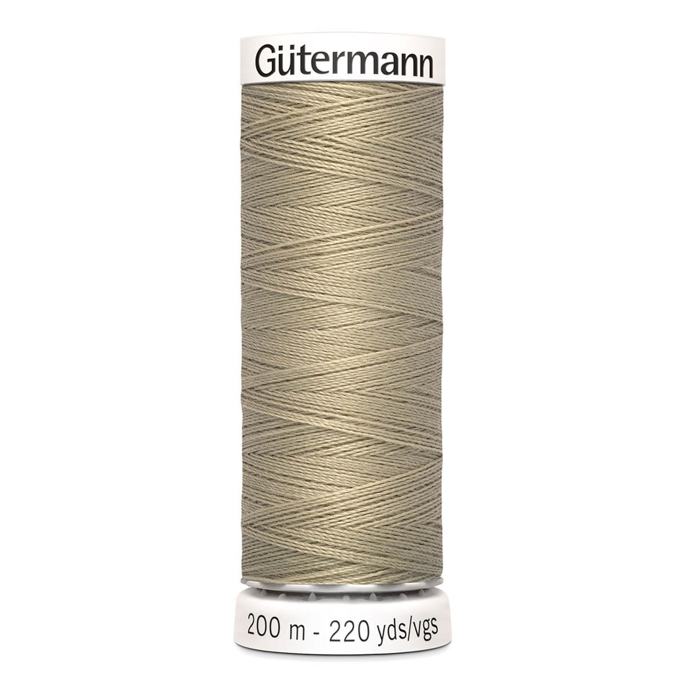 Нить Sew-All 200 м, Gutermann, 131 св.бежево-зеленый
