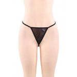 Обворожительный бэби-долл + стринги (черный; размер M-L)