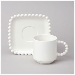 ЧАЙНАЯ ПАРА LEFARD "PEARL" 7,5*10,5*8 СМ 220 МЛ (КОР=24НАБ.)