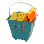 Набор для игры в песок (7предм.) ведро,лейка,совок,грабли,форм,сет.C394