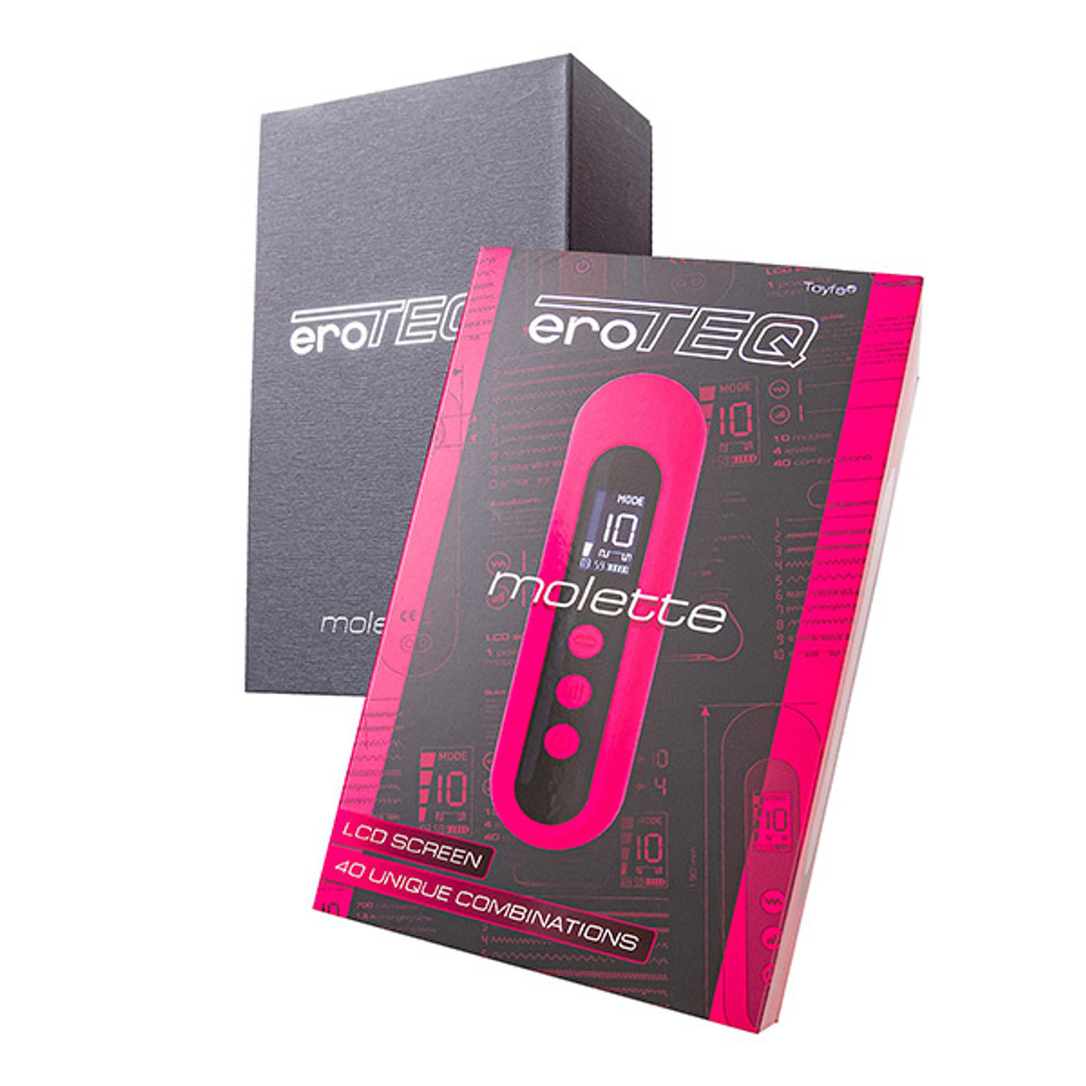 Ярко-розовый вакуум-волновой стимулятор 13см ToyFa eroTEQ Molette 593002