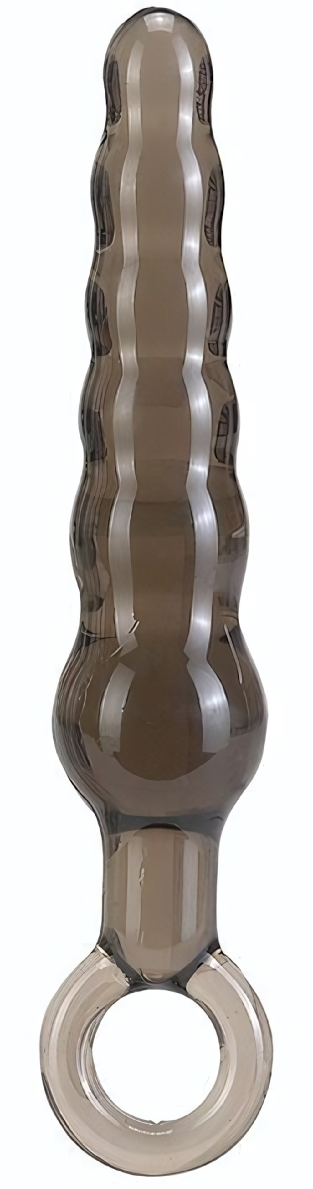 Дымчатая фигурная анальная ёлочка ANAL STICK - 14 см. (Цвет: дымчатый)