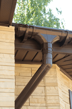 Угловой элемент желоба 90гр. Docke LUX Шоколад