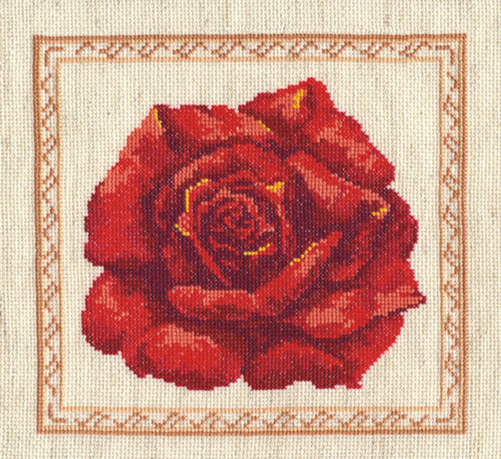 "Красная роза"-40-16 вышивка