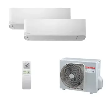 Мультисплит система на 2 комнаты Toshiba RAS-B05CKVG-EE x 2 / RAS-2M14G3AVG-E