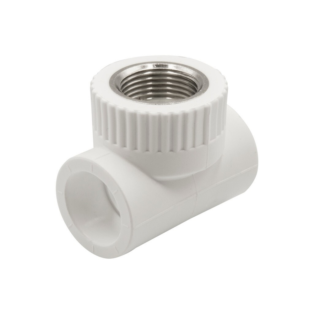 Тройник комб. вн 25х3/4''х25 EVER® plast БЕЛЫЙ (Россия)