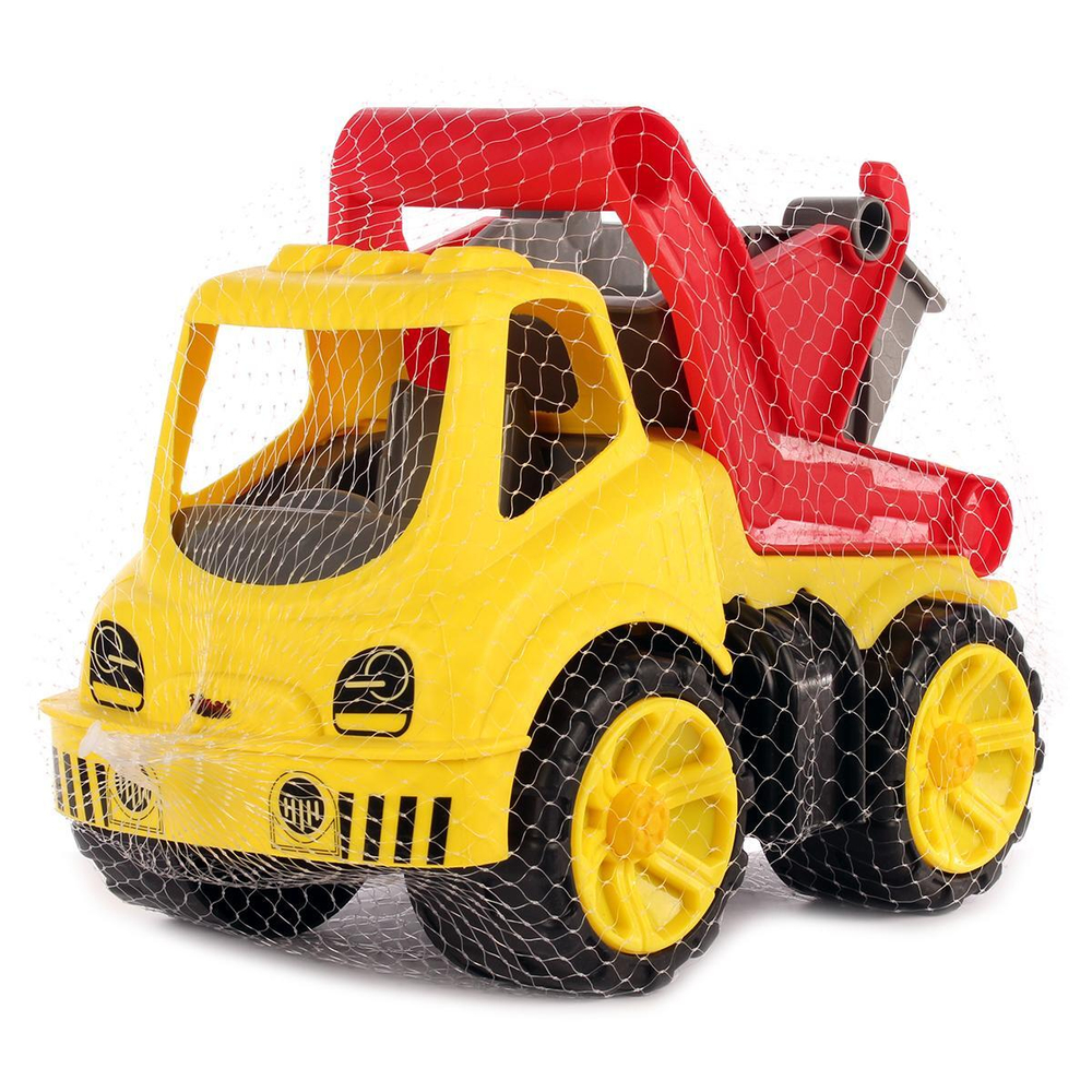 Пластмассовая игрушечная машина Toy Bibib "Большой Мусоровоз" (29*19*25 см), сетка