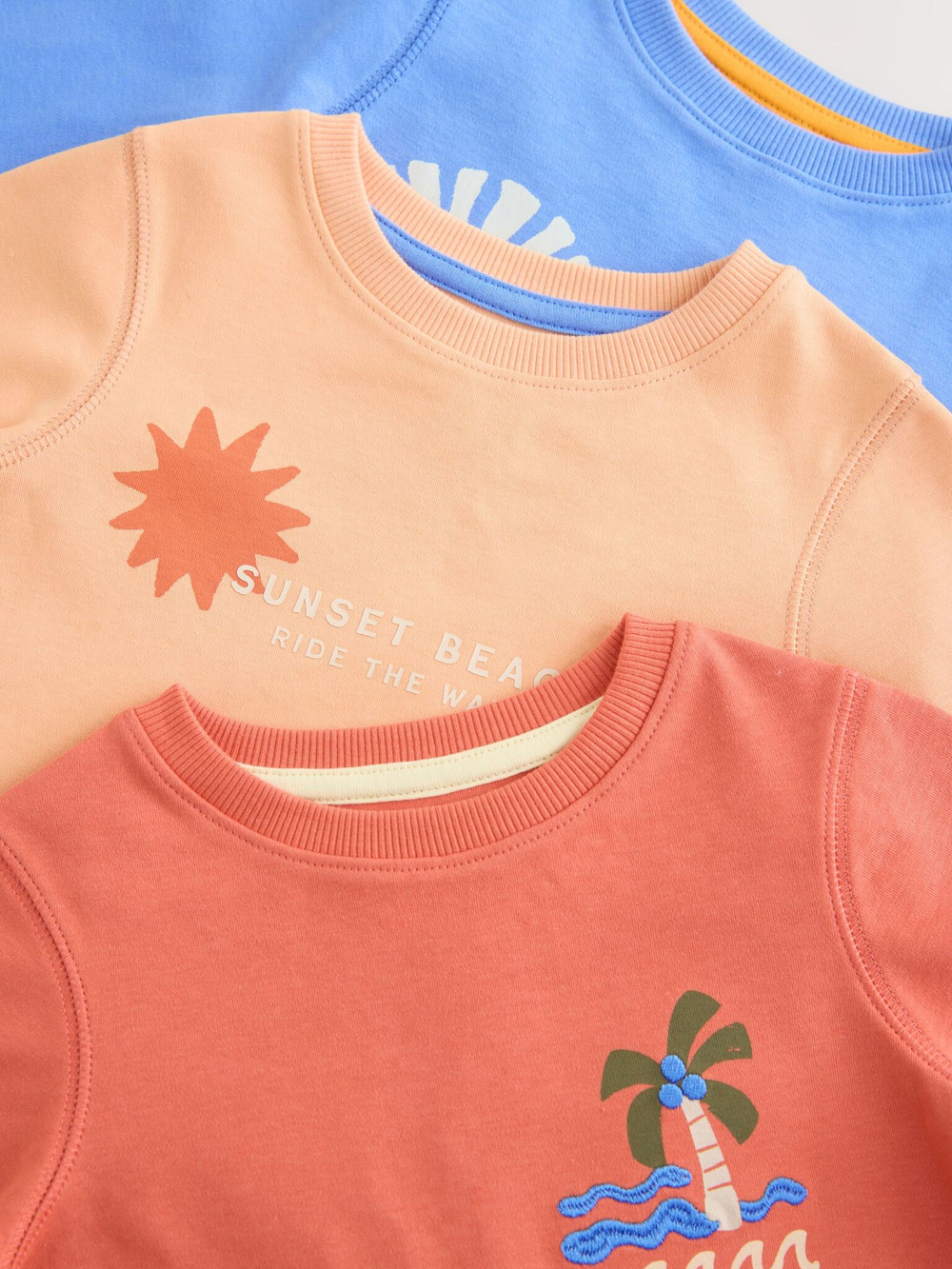 Пижама для мальчика Next AJ0-493, 3 шт., Синий, Бежевый