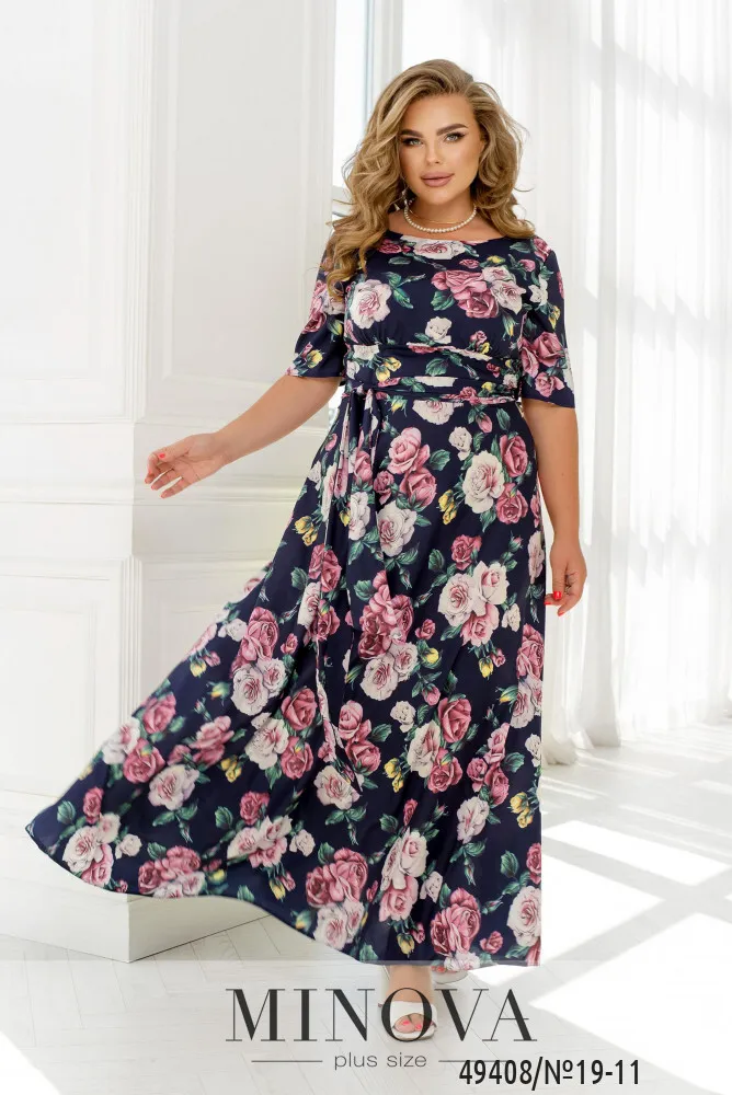 Платье 19-11-синий Minova