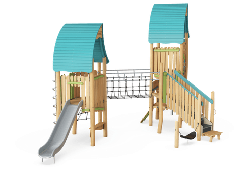 Двойная башня волшебника с лестницей