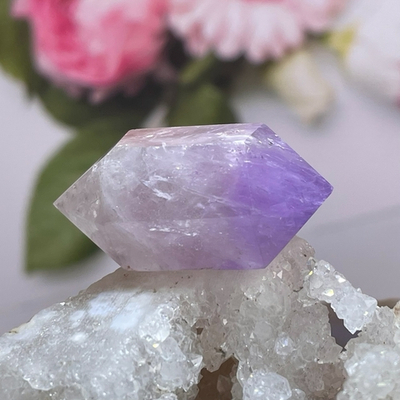 52524  Аметист Лаванда Кристалл двухконечный 40мм
