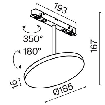 Трековый светильник Technical TR131-2-15W3K-B