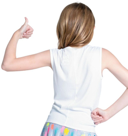 Футболка для мальчика теннисная Lucky in Love Smash That Ball Tank - белая