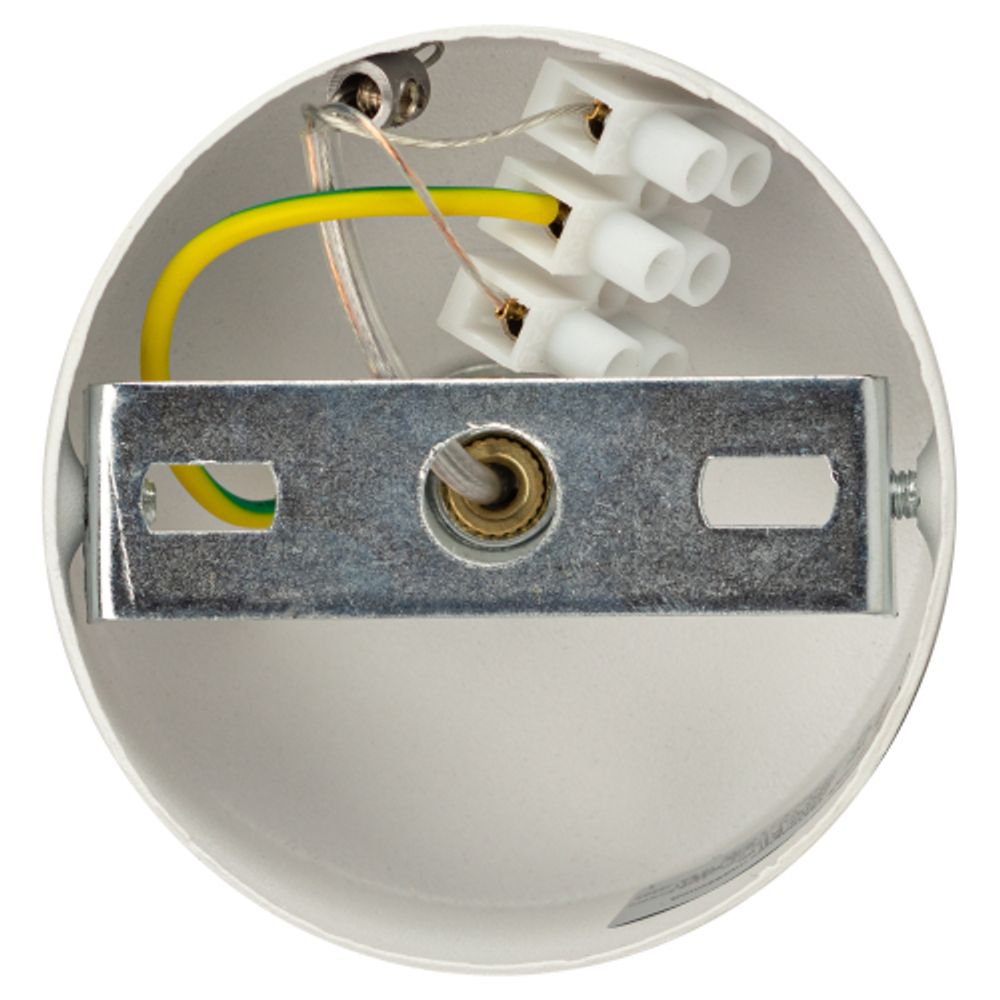 Светильник подвесной (подвес) ЭРА PL32 WH/CH MR16 GU10 потолочный круг белый, хром