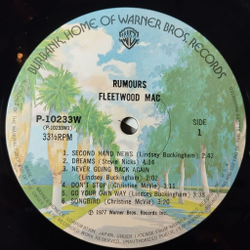 Винтажная виниловая пластинка LP Fleetwood Mac Rumours (Japan 1977) (No Obi) Second Hand News