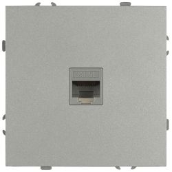 Розетка ЭРА Galaxy 15-3107-03 информационная RJ45 IP20 алюминий | Эра Galaxy