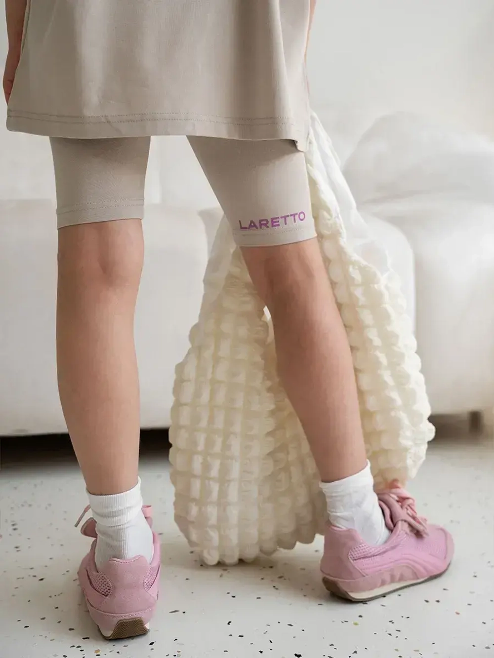 Летний костюм для девочки с велосипедками