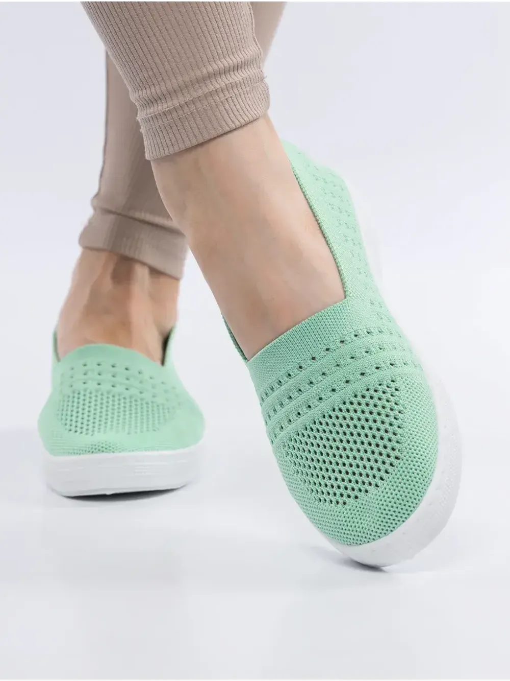 Мокасины летние текстильные