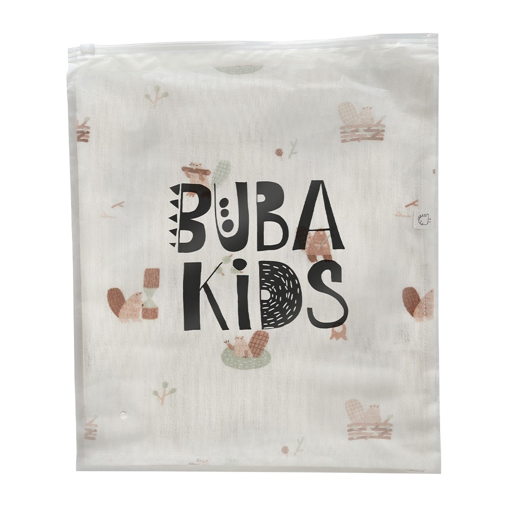 Пелёнка фланелевая BUBA KIDS, Бобры на хуторе, 95х115