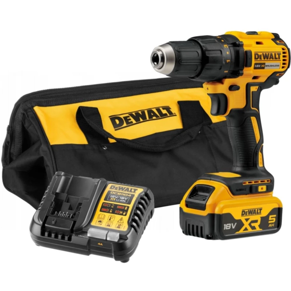 DeWalt DCD777P1 аккумуляторная дрель шуруповерт (1 x 5 Ач, ЗУ) DCD777P1-QW