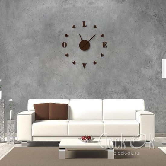 Настенные 3D часы Sweet Love