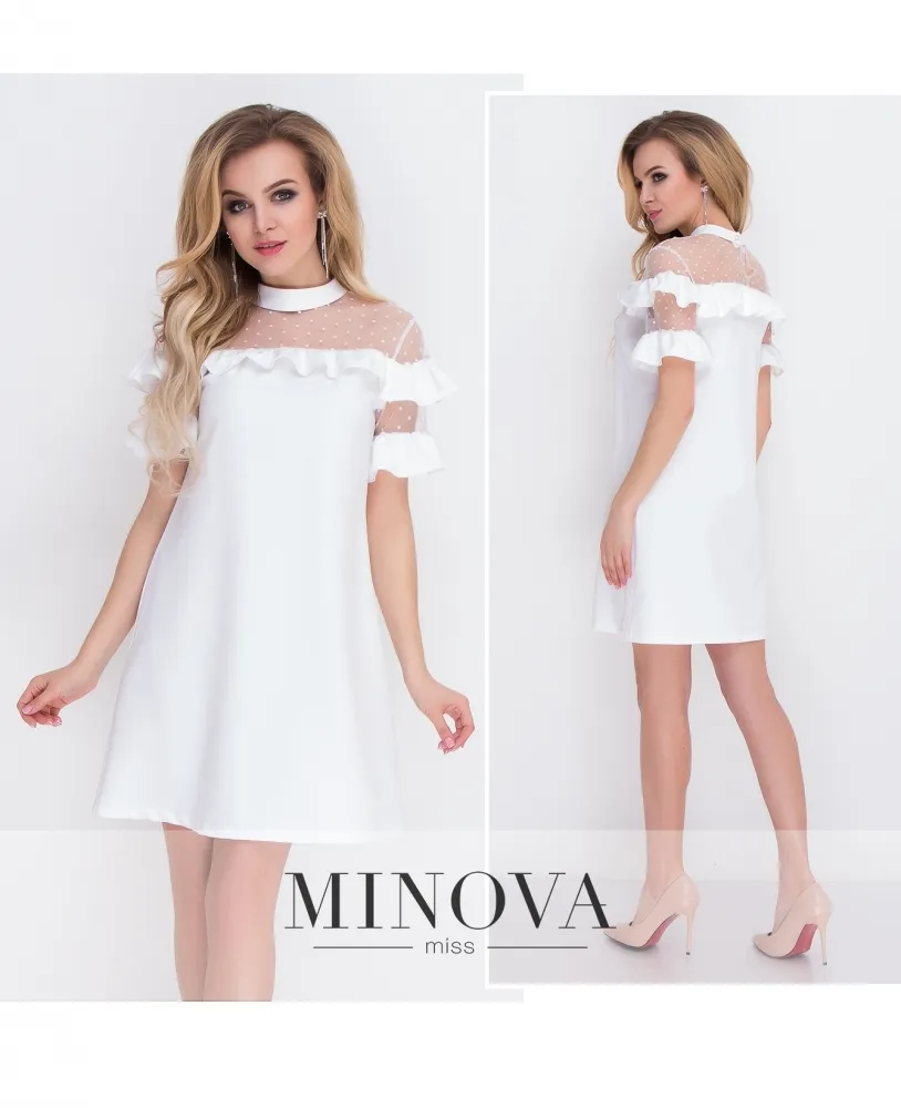 Платье 8577-молочный Minova