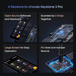 Keystone 3 Pro — Аппаратный криптокошелек с технологией Air-Gapped Безопасное хранение криптоактивов с 4-дюймовым сенсорным экраном