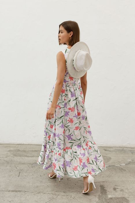 ПЛАТЬЕ РЕЙНИ ЦВЕТОЧНЫЙ ПРИНТ