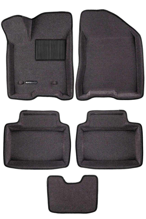 Коврики салона для LADA Vesta (2015-) Euromat 3D Business серые. Арт. EMC3D-005308G