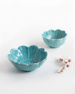 Чаша Flora голубая (12.4 см)