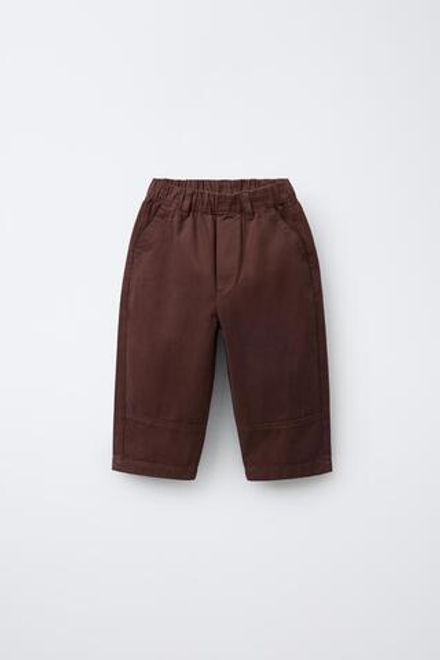 ZARA БРЮКИ BAGGY SOFT, БУРГУНДИ