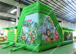 Коммерческий надувной батут "Джунгли малый со скалодромом"