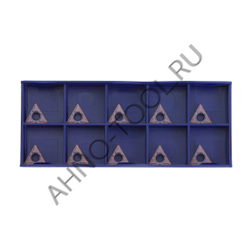 Пластина твердосплавная ISO TCMT110204-MFA APM20B AHNO по жаропроч. и нерж.стали, получистовая