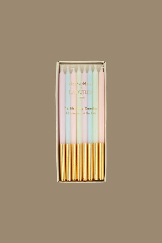 Свечи Lauduree Paris (в наборе 16 шт) / Meri Meri