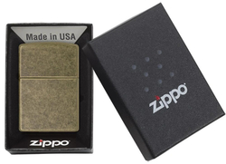 Зажигалка ZIPPO Classic Anitque Brass  Chrome™ ZP-201FB
