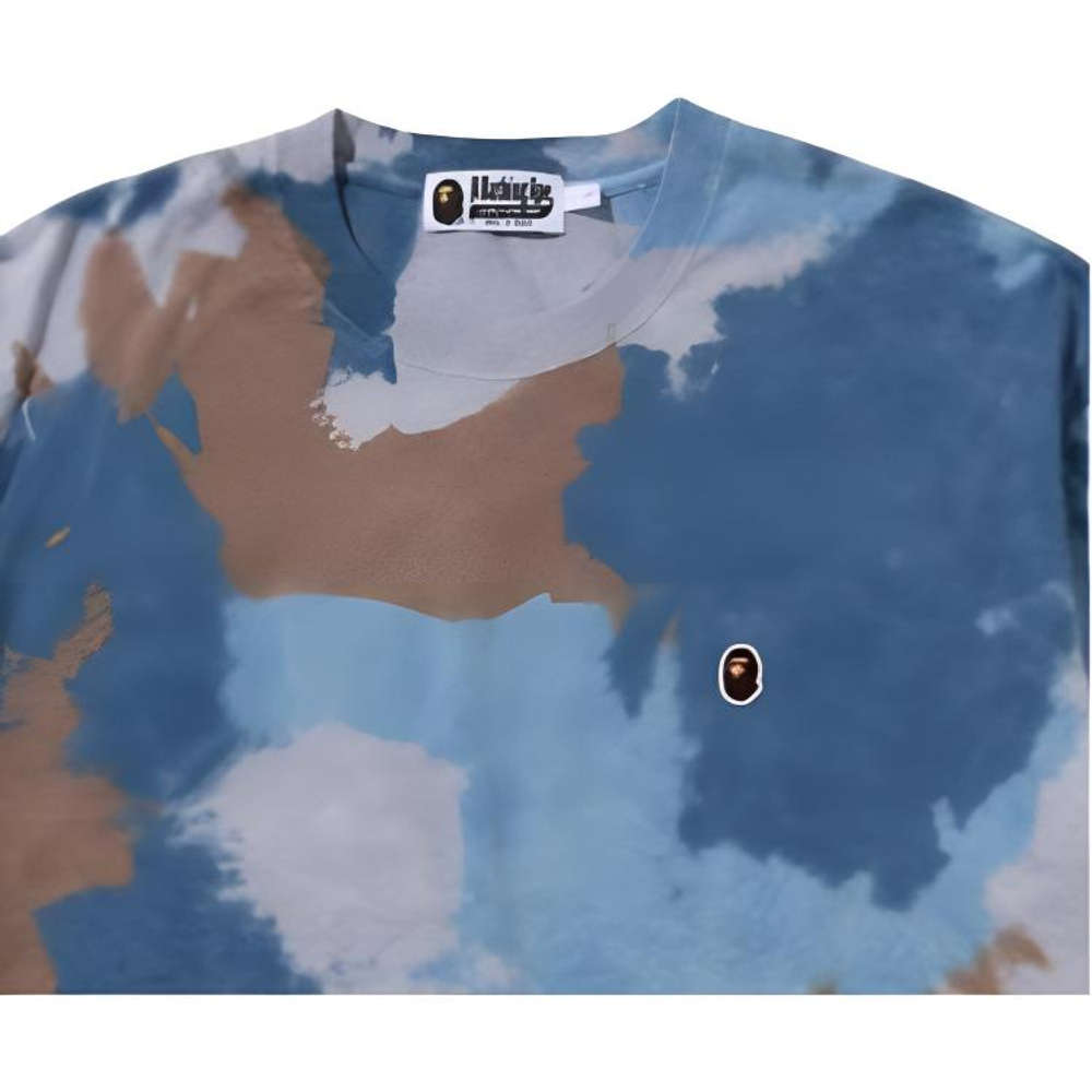 A Bathing Ape Bathing Ape Tie Dye Футболка синий
