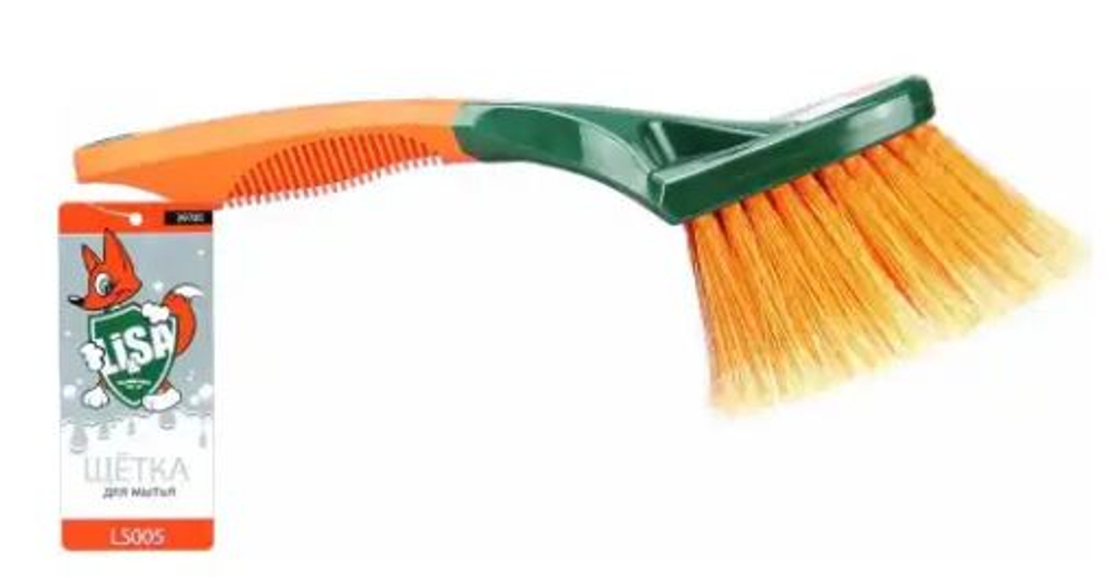 Щетка для мойки авто "Li-Sa" прорезин.ручка 25см, для труднодоступных мест LS005 #39785