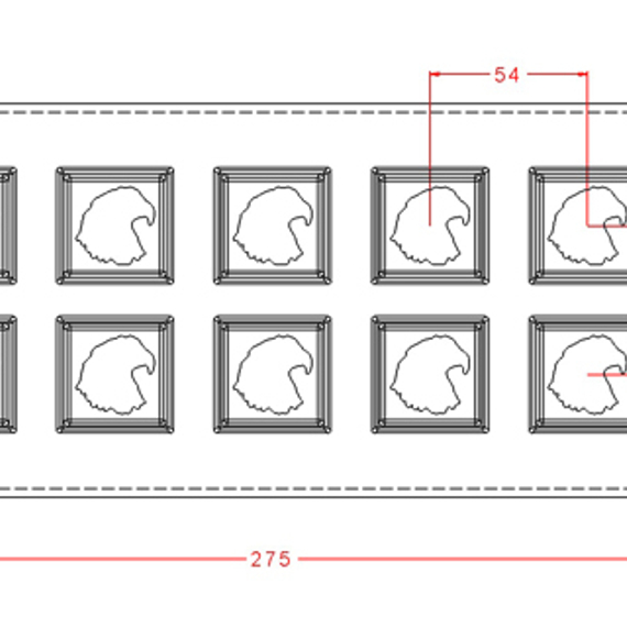 144 | Форма для шоколадных изделий (275*135мм)