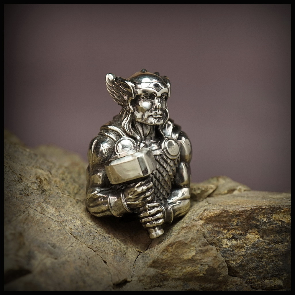 Темлячная бусина "Тор" для ножей , мельхиор