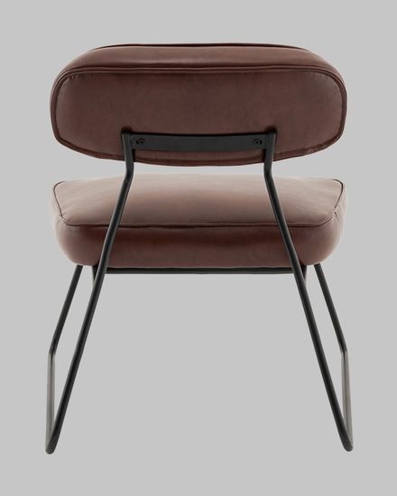 Кресло Kate new ткань экокожа бордово-коричневый