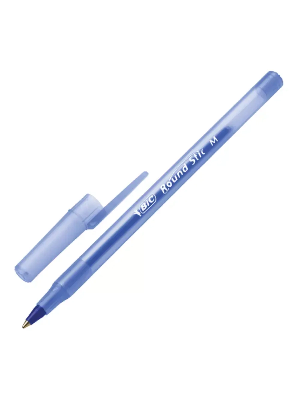 Ручка шариковая Round Stic, 1 мм, синяя, 5 шт